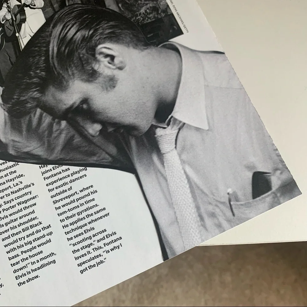 Elvis Presley 1954 Collage Vintage Early Career Rock n‎ Roll Wall Art